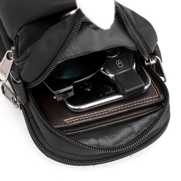 NEW / Men's bag / shoulder-belt-crossbody / BLUE - Picture 9 of 16